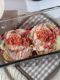 Strawberry Crumble Cinnamon Roll